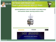Tablet Screenshot of gogreenwithsteam.com